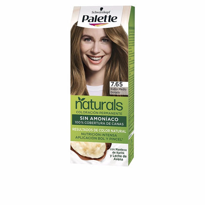 PALETA tinte NATURAL #7.65-rubio dorado medio 1 u