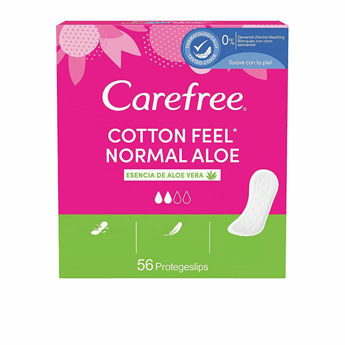 Panty Liner Carefree Carefree Normal Aloe - Cosmova