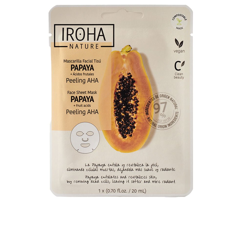 PAPAYA PEELING AHA tissue viso maschera 1 pz - Cosmova