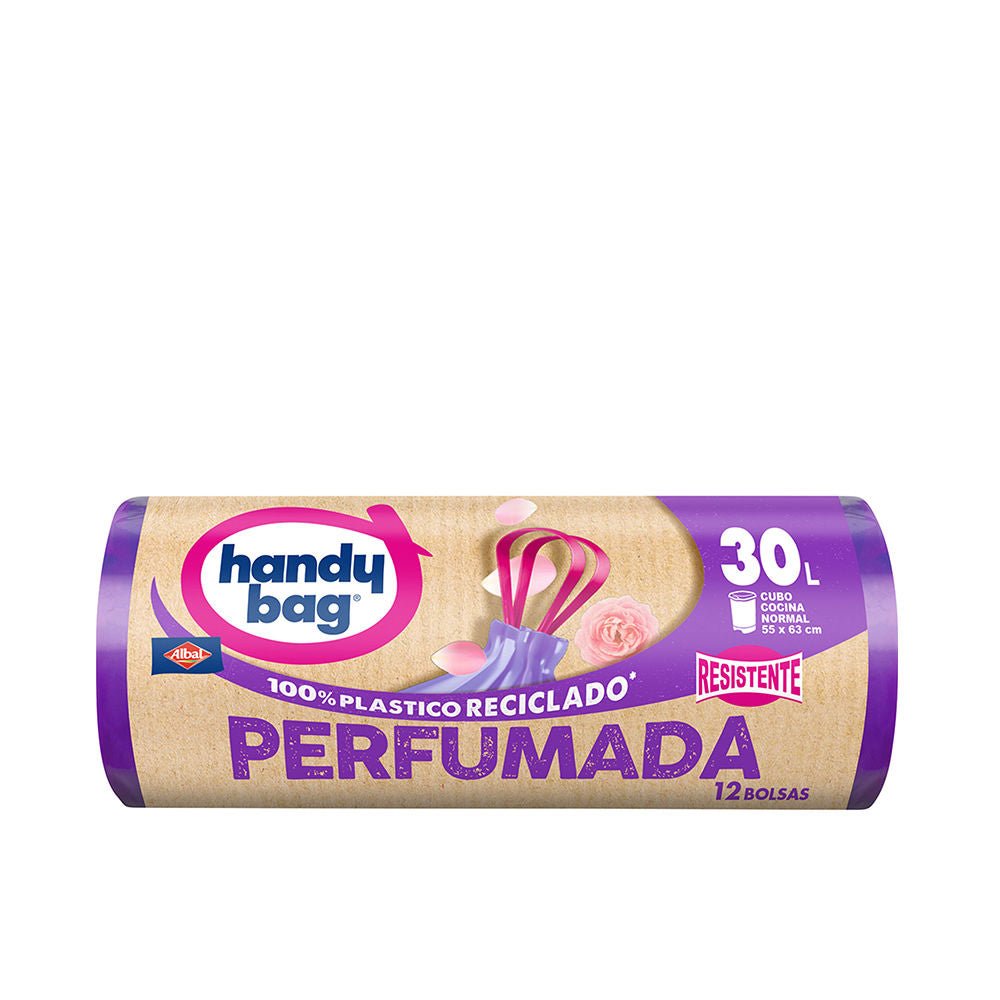 PERFUMED HANDY BAG heavy duty trash bag 30 liters 12 units - Cosmova