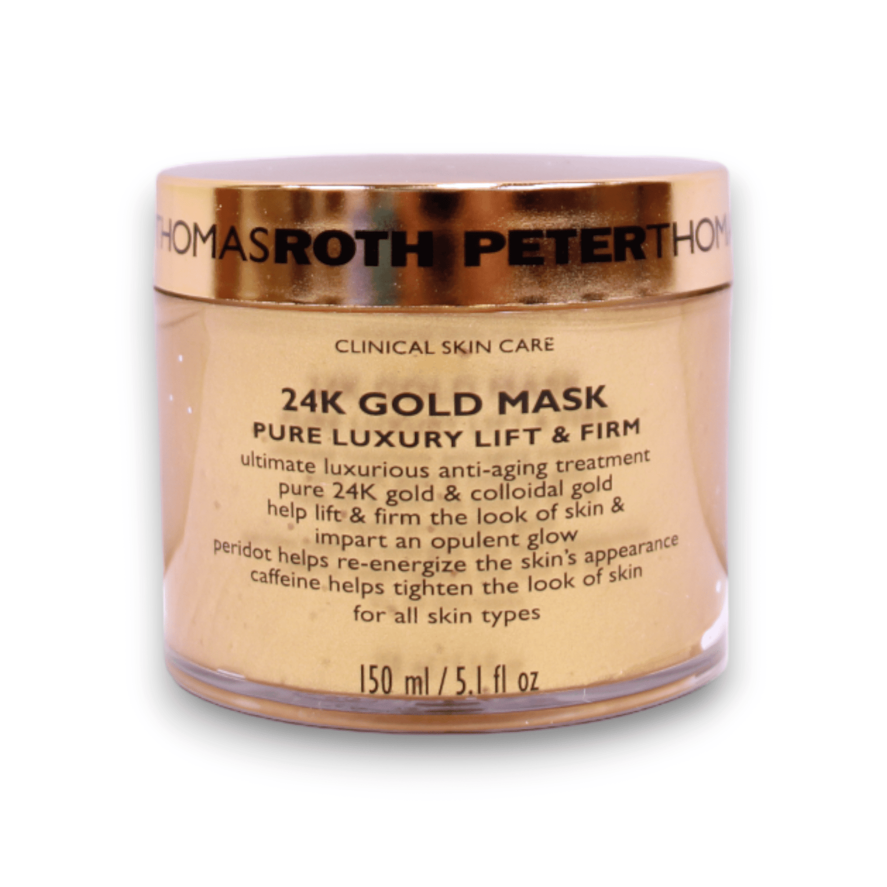 Peter Thomas Roth, 24K Gold Pure, Solleva e Rassoda, Maschera crema, Per il viso, 150 ml - Cosmova