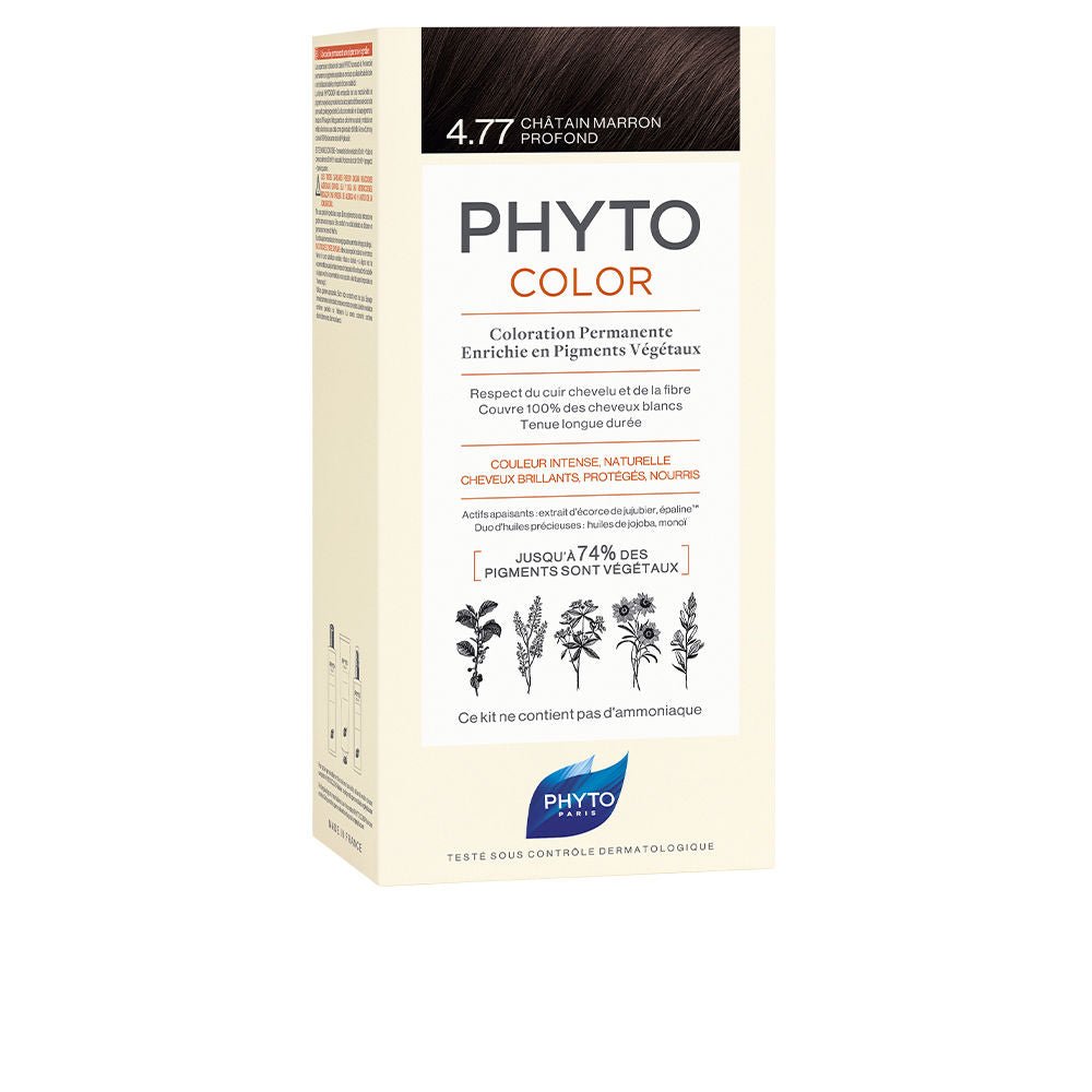 PHYTOCOLOR 4.77-castaño marrón intenso 4 u - Cosmova