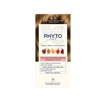 PHYTOCOLOR #6.3-rubio oscuro dorado 4 u