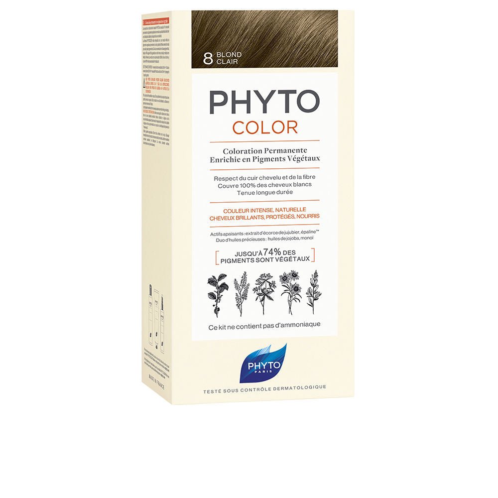 PHYTOCOLOR 8-rubio claro 4 u - Cosmova