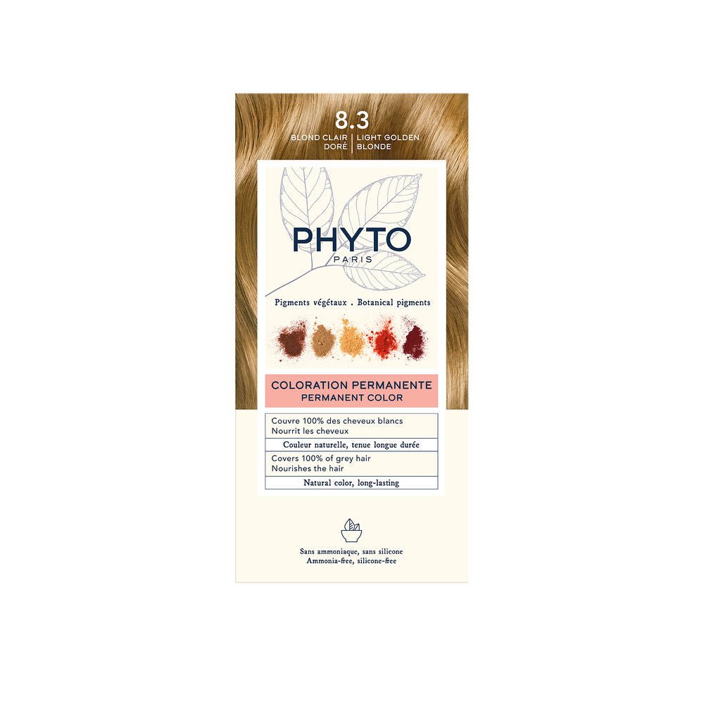 PHYTOCOLOR 8.3-Rubio Claro Dorado 4 u - Cosmova
