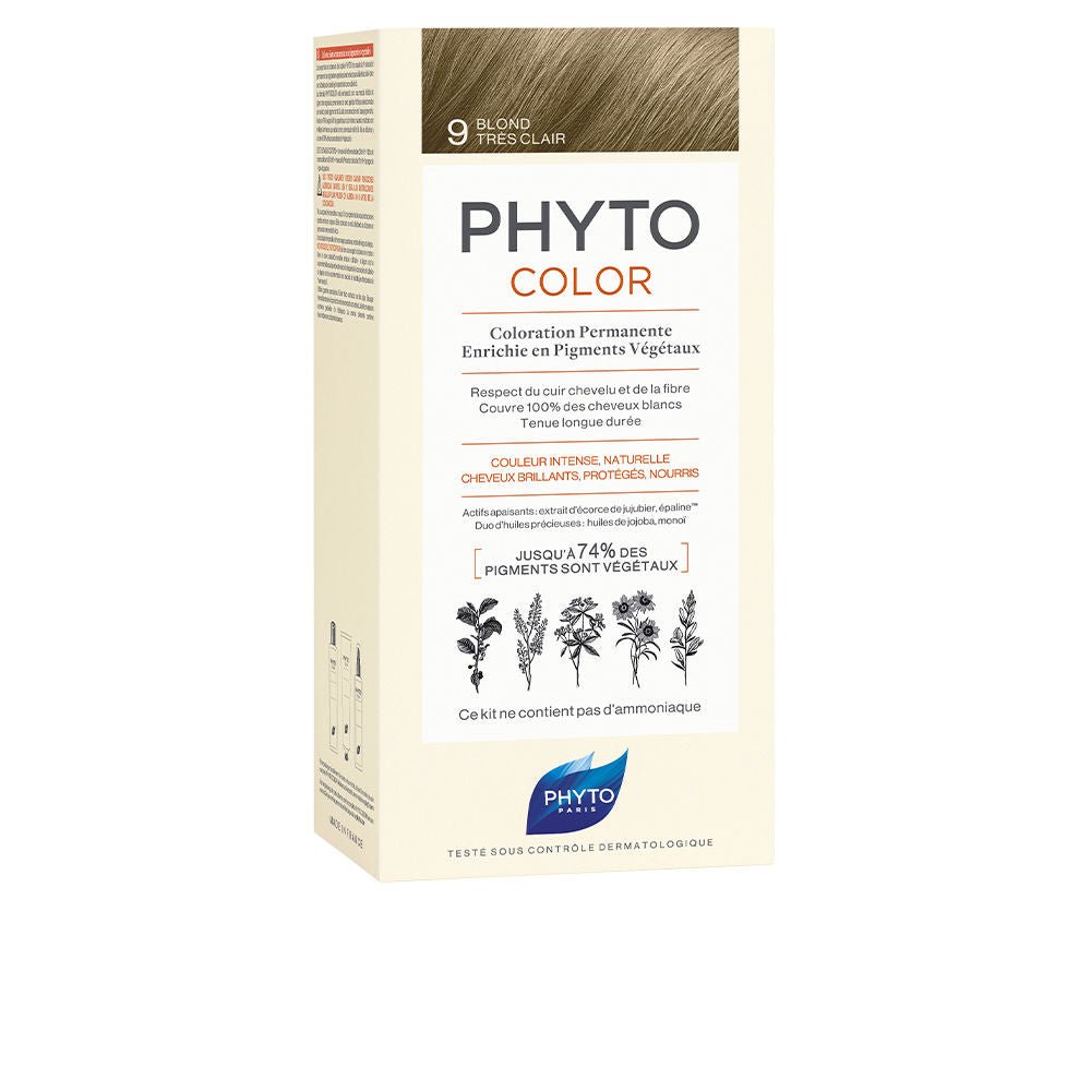 PHYTOCOLOR 9-rubio muy claro 4 u - Cosmova