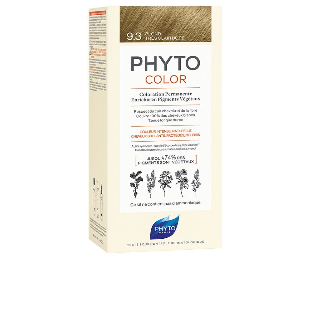 PHYTOCOLOR #9.3-rubio dorado muy claro 4 u-0