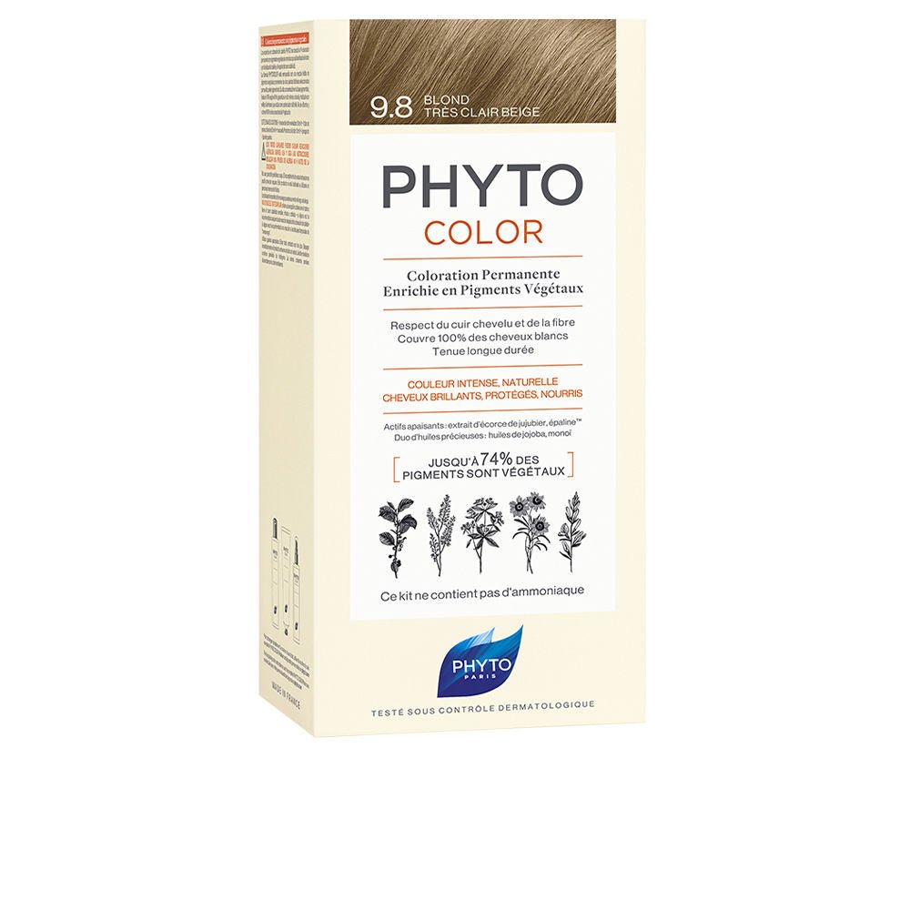 PHYTOCOLOR #9.8-rubio bej muy claro 4 u-0