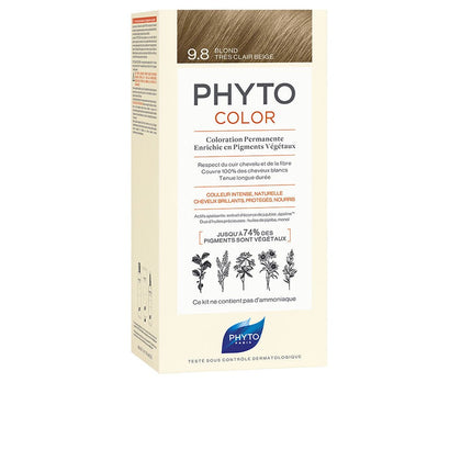 PHYTOCOLOR #9.8-rubio bej muy claro 4 u