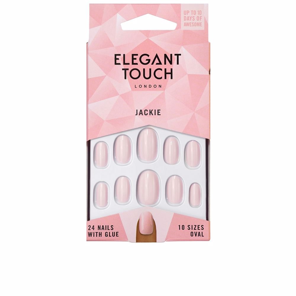 POLISHED COLOUR nails with glue oval jackie - Cosmova
