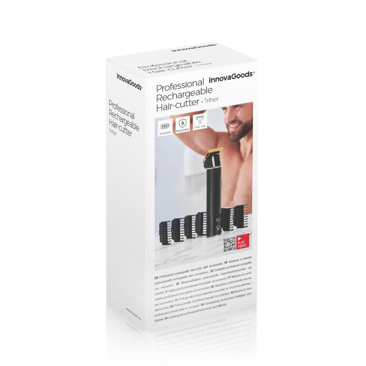 Cortapelos Profesional Recargable con Accesorios Triher InnovaGoods-1