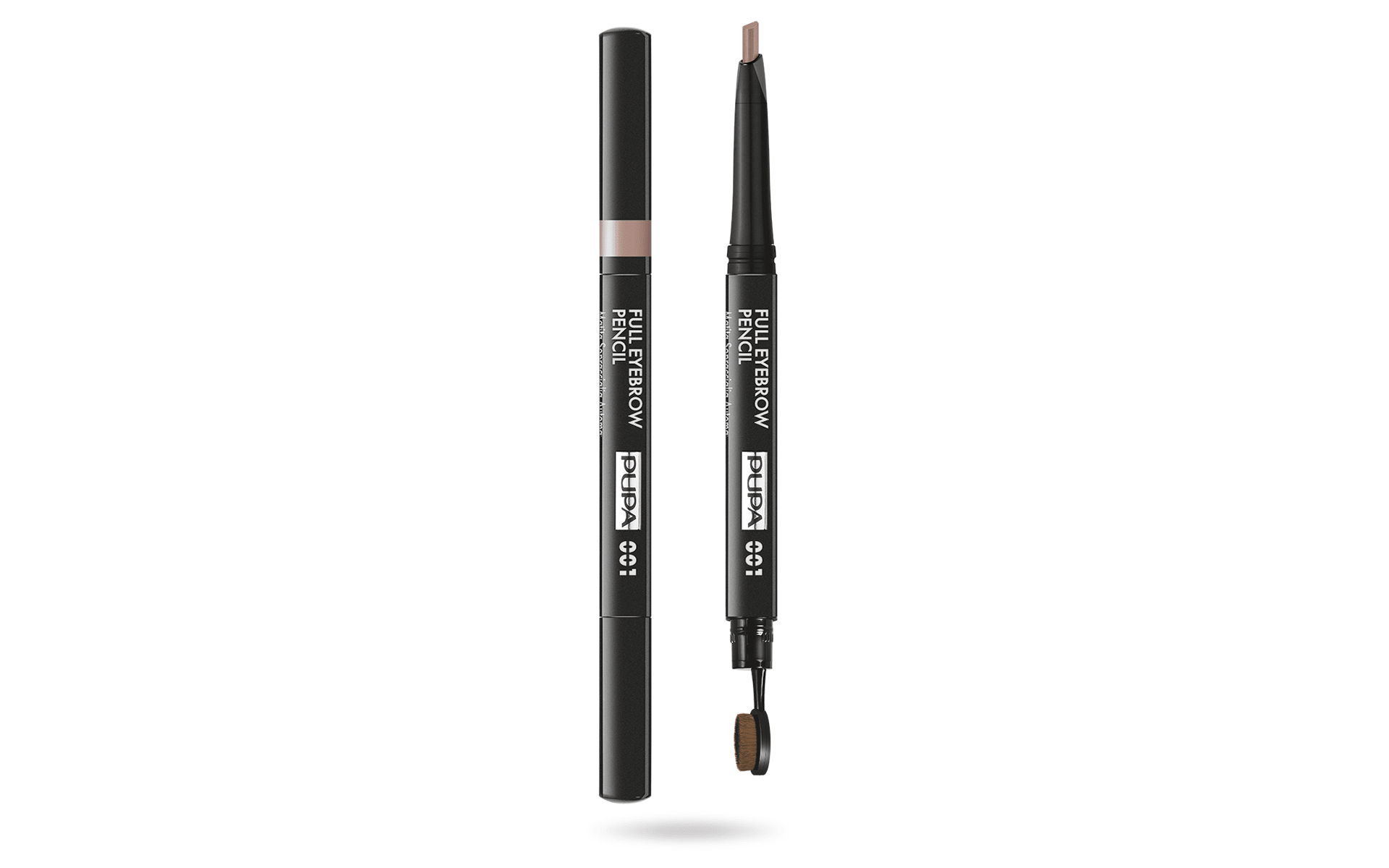 Pupa, Full, Senza parabeni, Definitore, Doppia estremità, Crema per sopracciglia matita & spazzola 2-in-1, 001, Bionda, 0.2 g *Tester - Cosmova