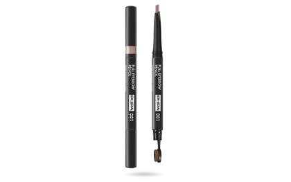Pupa, Full, Senza parabeni, Definitore, Doppia estremità, Crema per sopracciglia matita & spazzola 2-in-1, 001, Bionda, 0.2 g *Tester