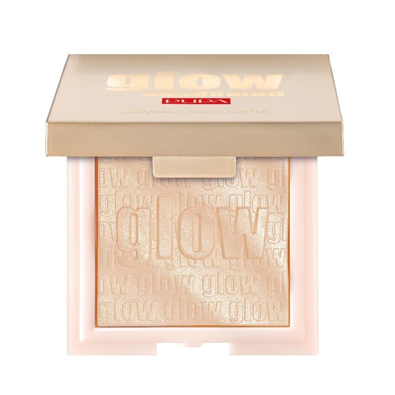 Pupa, Glow Obsession, Illuminante, Compatto blush illuminante, 100, Oro chiaro, 6 g - Cosmova
