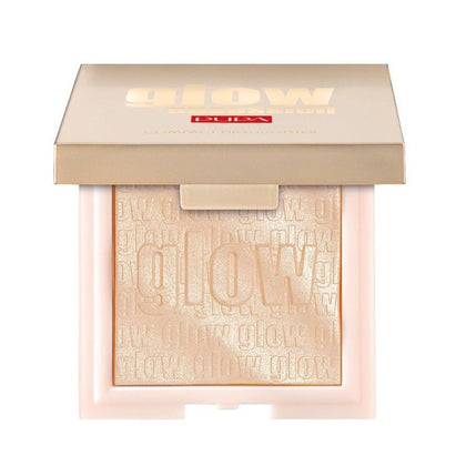 Pupa, Glow Obsession, Illuminante, Compatto blush illuminant, 100, Oro chiaro, 6 g