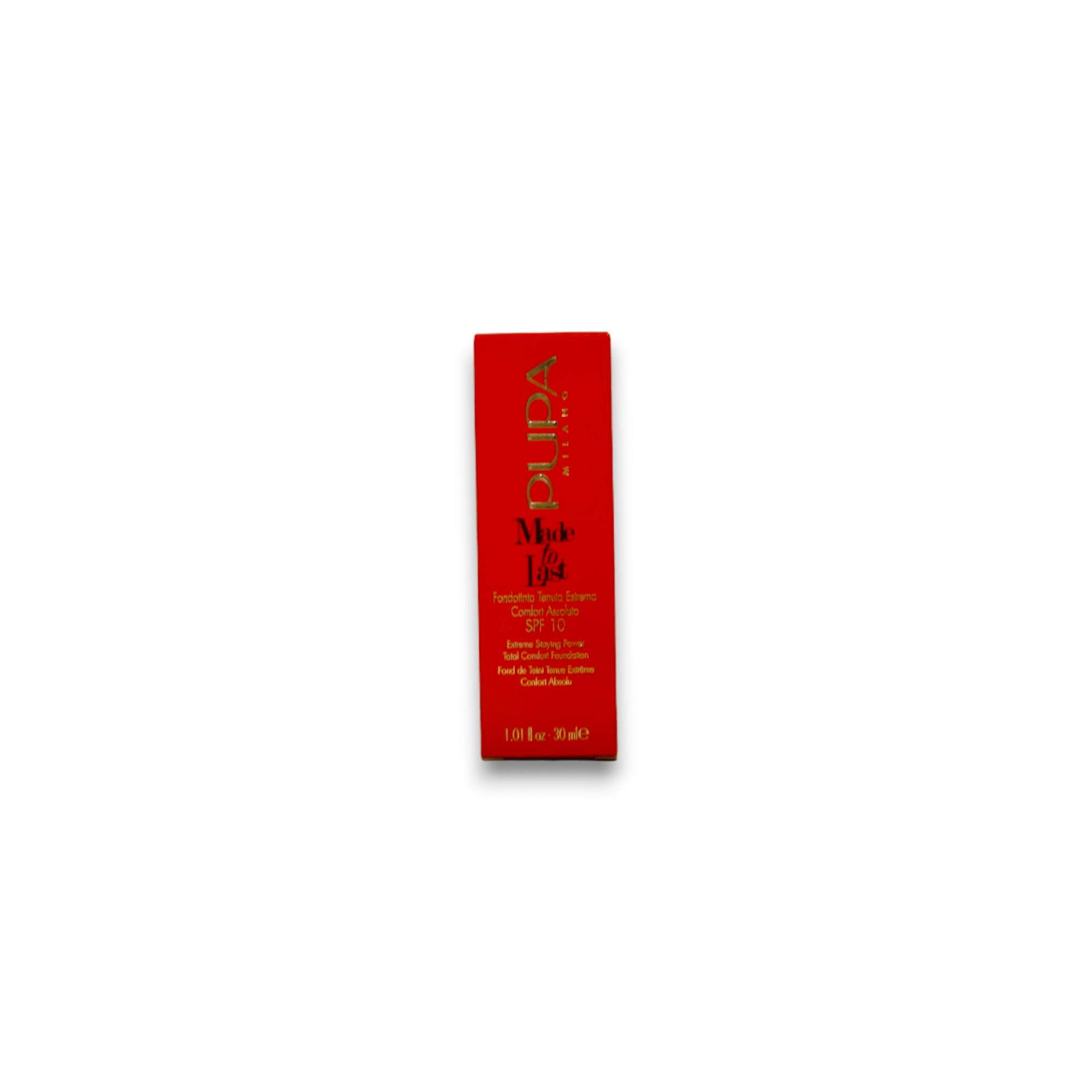 Pupa, Made To Last, Senza parabeni, Durevole, Fondotinta liquido, 050, Sabbia, 30 ml - Cosmova