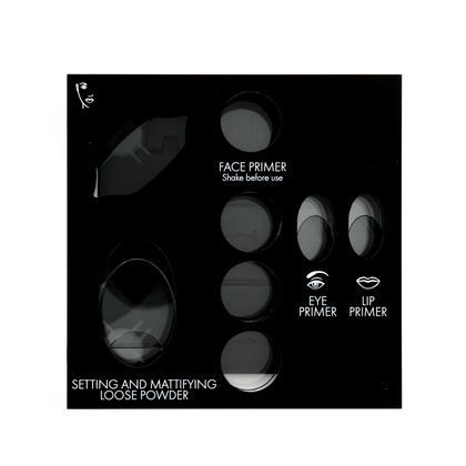 Pupa, Matt, Espositore di trucco vuoto, Nero, Con 8 slot