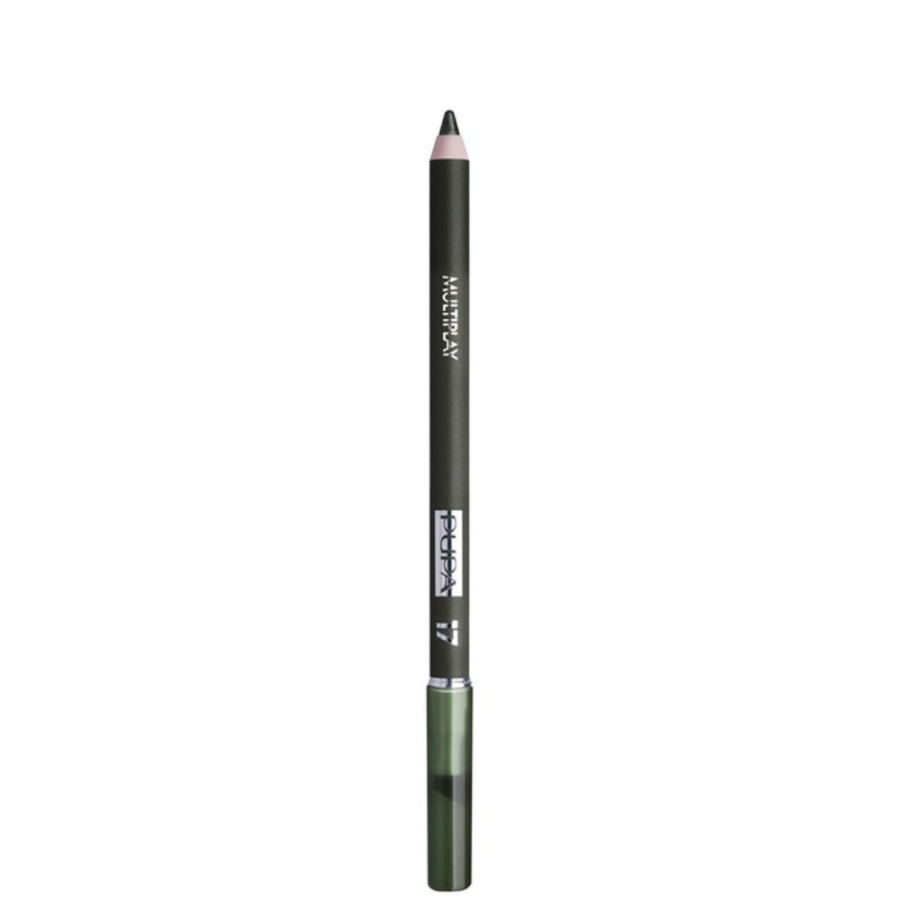 Pupa, Multiplay, Doppia estremità, Ombretto & Matita kajal 2-in-1, 17, Verde olmo, 1.2 g *Tester - Cosmova