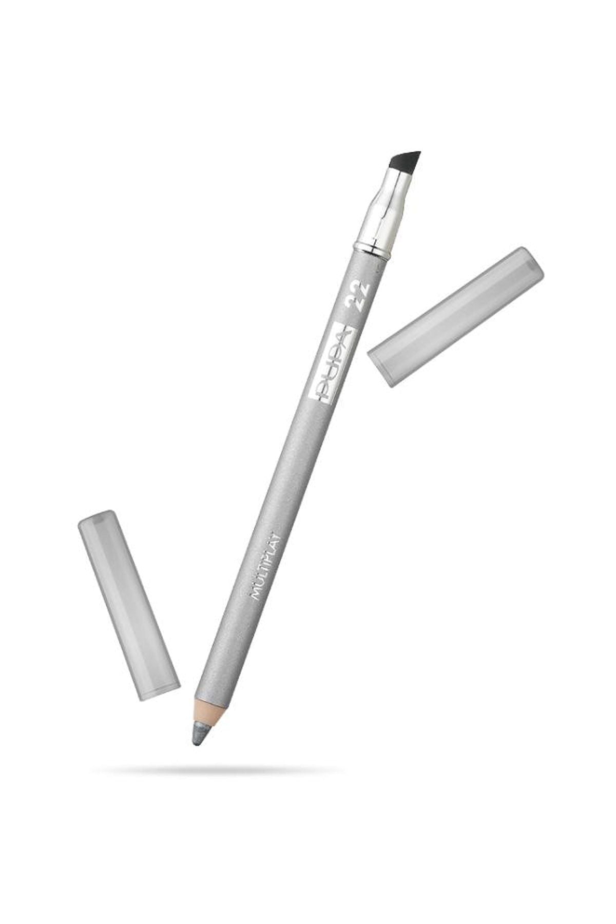 Pupa, Multiplay, Doppia estremità, Ombretto & Matita kajal 2-in-1, 22, Argento puro, 1.2 g *Tester - Cosmova