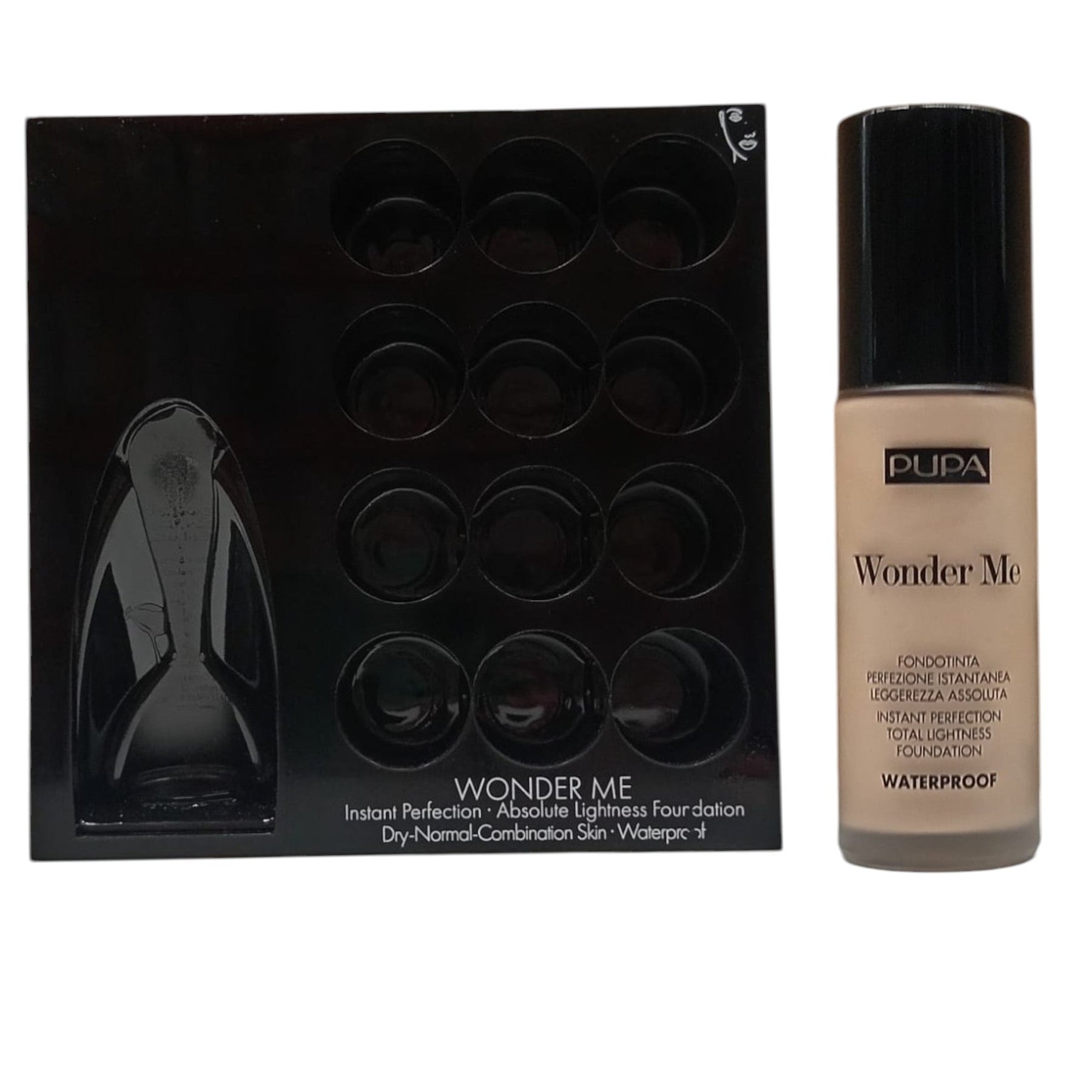 Pupa, Wonder Me, Espositore di trucco vuoto, Nero - Cosmova