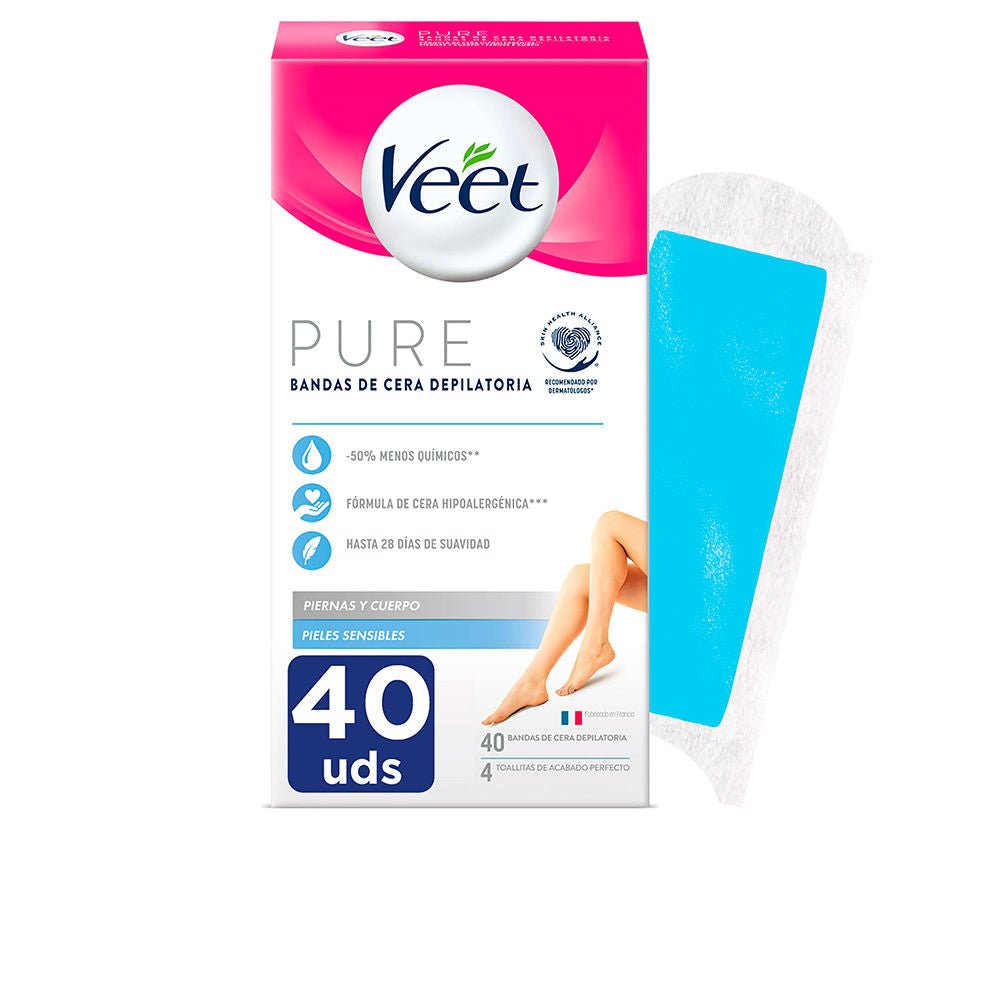 BANDES DE CIRE PURE corps peau sensible 40 u-0