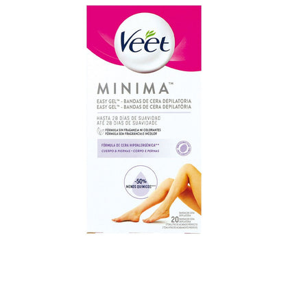 PURE WAX STRIPS per sensitive pelle 20 pezzi