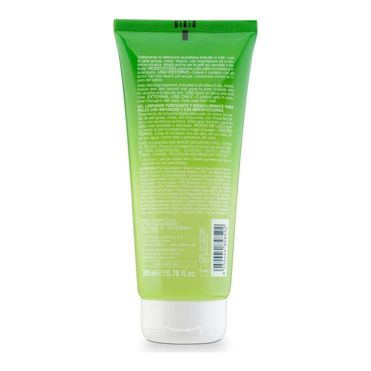Purifying Gel Cleanser Acnestil Rilastil D42031210 200 ml - Cosmova