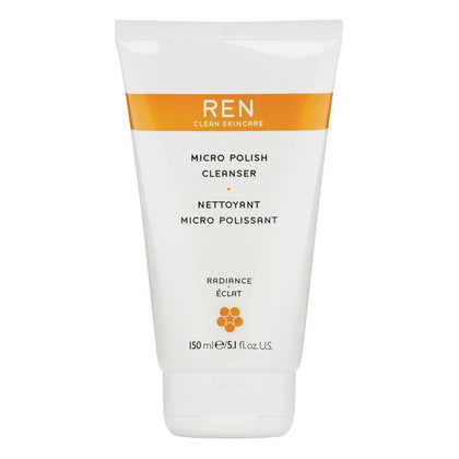 Ren, Micro Polish, Splendente, Gel detergente, Per il viso, 150 ml *Tester