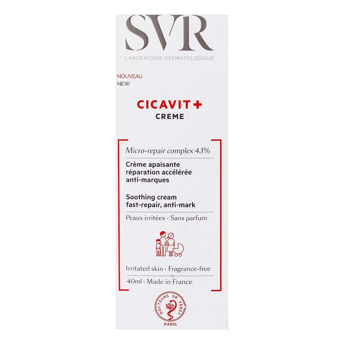 Repairing Body Cream SVR Cicavit+ 40 ml - Cosmova