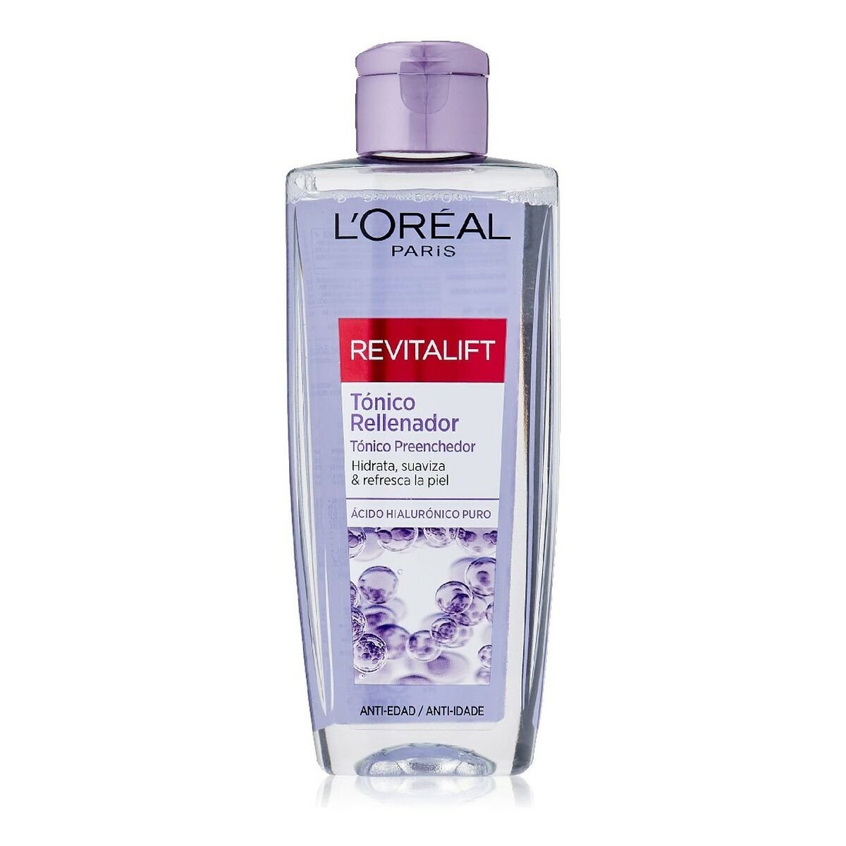 Tonico Detergente Rivitalizzante Revitalift L'Oreal Make Up Filler per le linee del viso (200 ml)-0