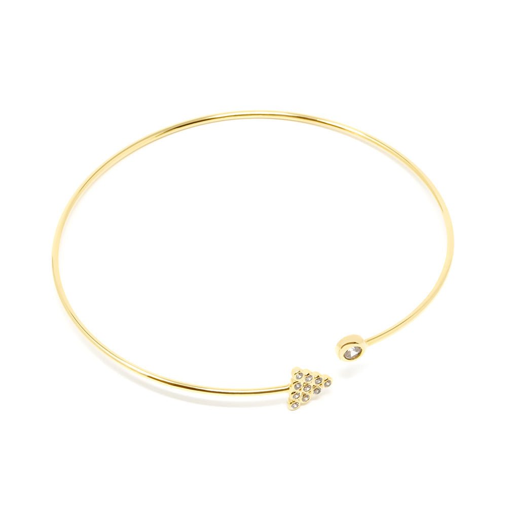 Bracelet RIGID CONEY #or brillant 1u-0