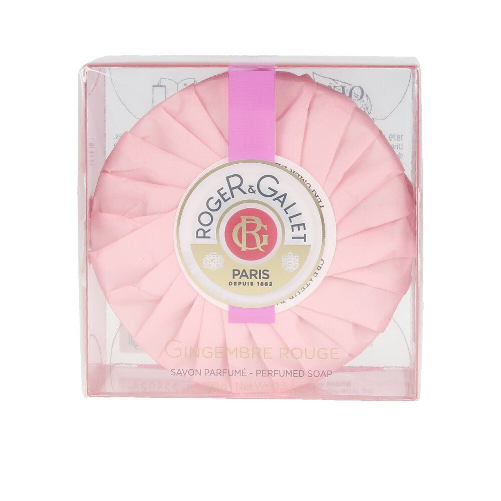 Roger & Gallet GINGEMBRE ROUGE jabón perfumado 100 g - Cosmova