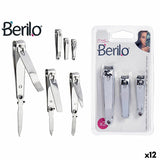 Nail clipper Berilo 1703239 Silver Metal (12 Units)-0