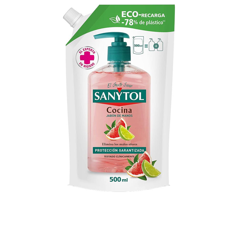 SANYTOL REPLACEMENT ECO antibacterial kitchen soap 500 ml - Cosmova