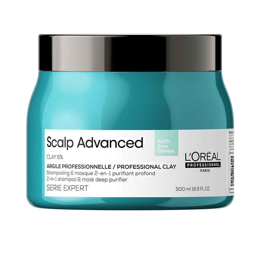 SCALP ADVANCED Șampon și mască 2 în 1 anti-gras, argilă purificatoare profundă 500 ml-0