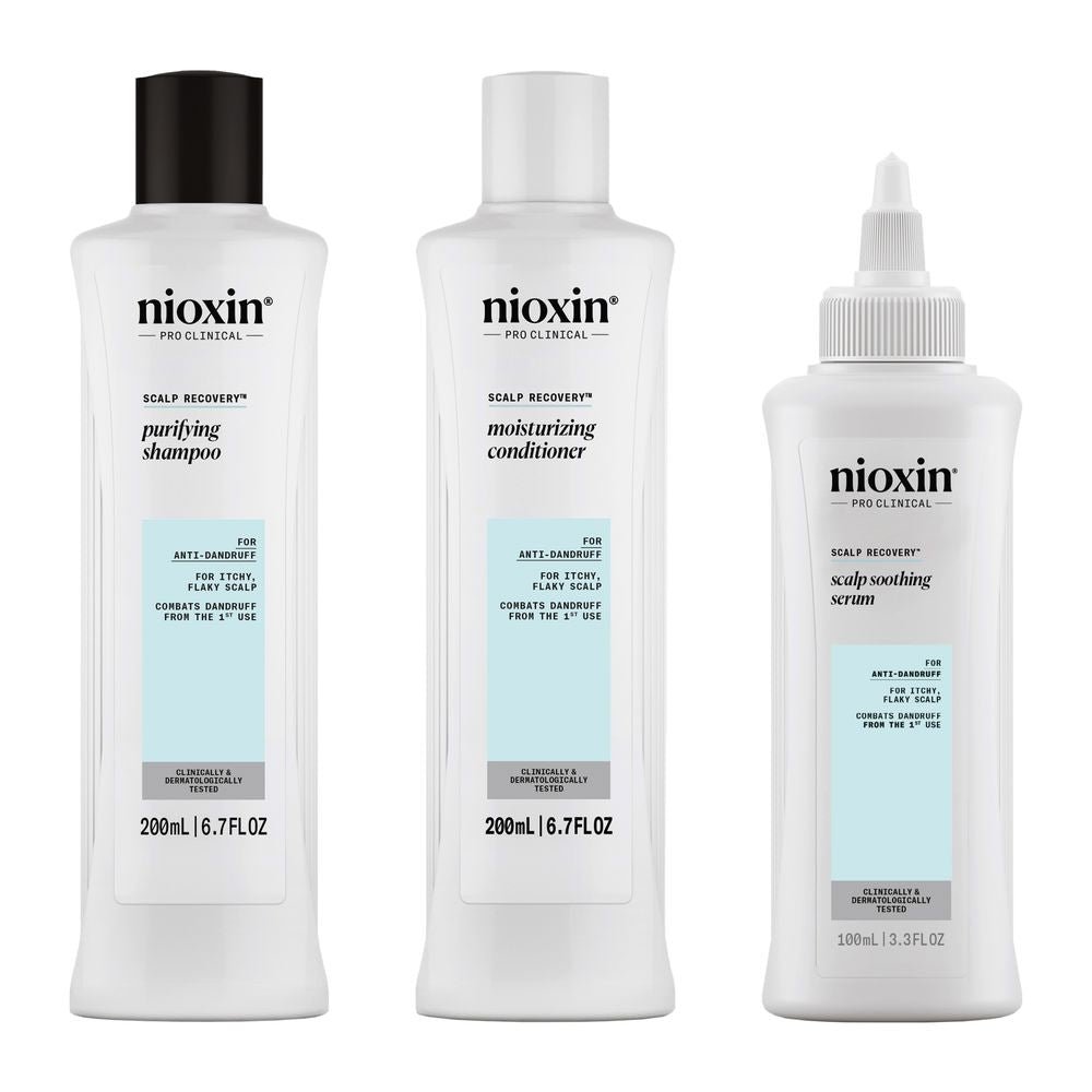 SCALP RECOVERY - Anti-Dandruff Kit - Flaky and Itchy Scalp 3 u - Cosmova