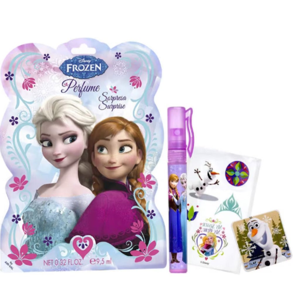 Set Disney: Frozen, Body Stickers, All Over The Body + Frozen, Cardboard Bookmark + Frozen, Eau De Toilette, For Girls, 9.5 ml - Cosmova