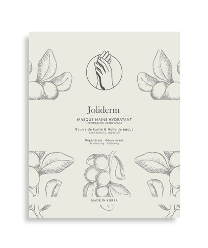 Set Duo, Joliderm, Joliderm, Burro di karité e olio di cocco, Idratante & Ammorbidente, Maschera in foglio per le mani, 2 pz, 2