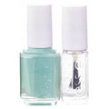 Set Essie: Nail Enamel, Vegan, Glossy Shine Finish, Nail Polish, 99, Mint Candy Apple, 13.5 ml + Nail Care - Good To Go, Top Coat, Nail Strengthening Lacquer, 5 ml - Cosmova