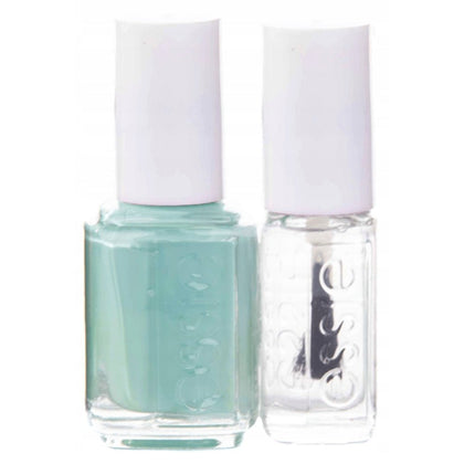 Set Essie: Nagellack, Vegan, Glossy Shine Finish, Nagellack, 99, Mint Candy Apple, 13,5 ml + Nagelpflege – Good To Go, Überlack, Nagelstärkungslack, 5 ml