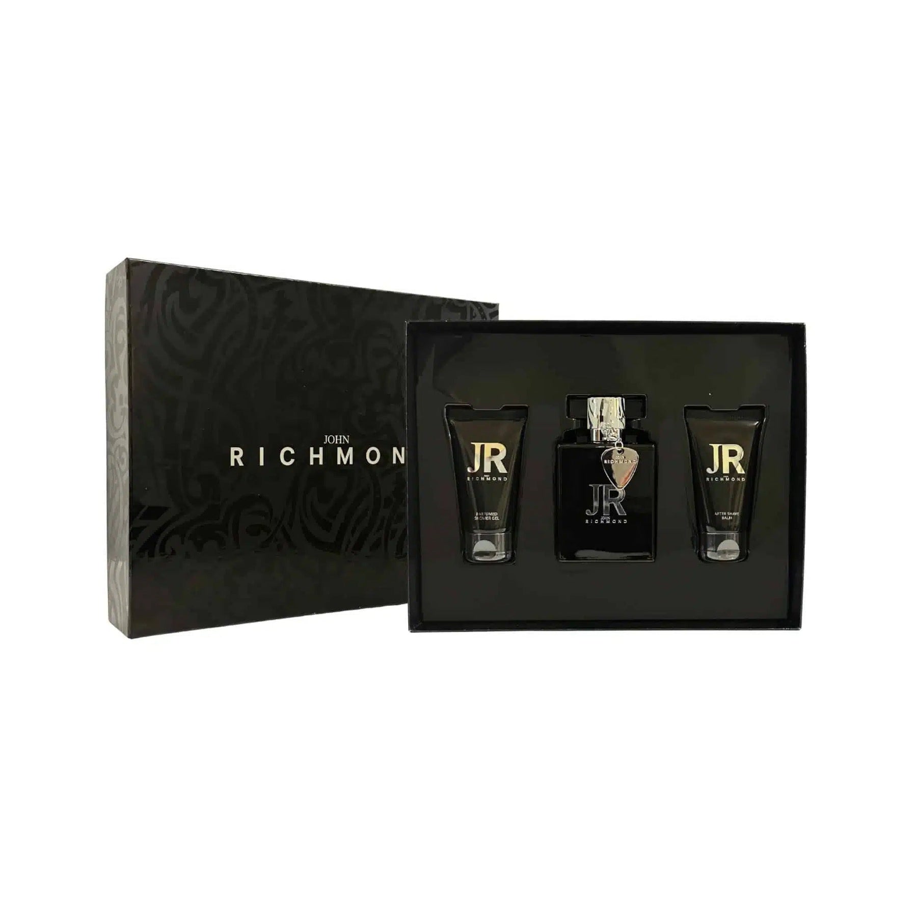 Set John Richmond: Man, Eau De Parfum, For Men, 100 ml + Man, Nourishing, Shower Gel, 50 ml + Man, After-Shave Balm, 50 ml - Cosmova