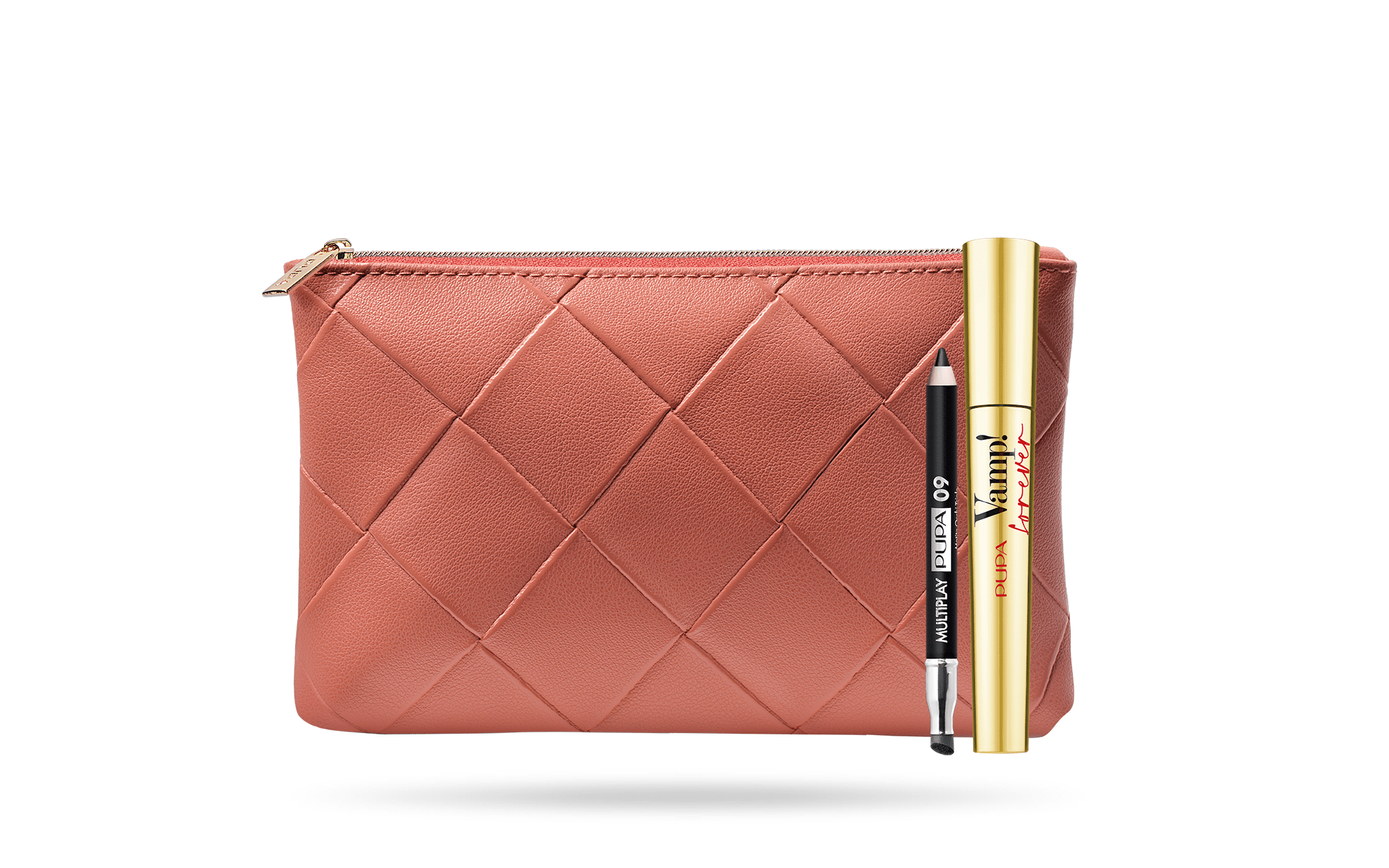 Set Pupa: Multiplay, Double-Ended, Eyeshadow & Kajal Eyeliner 2-In-1, 09, Deep Black, 1.2 g + Vamp! Mascara Forever, Paraben-Free, Waterproof, Mascara, 111, Black, 9 ml - Cosmova