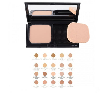 Shiseido, Sheer Matifying Compact, Senza olio, Durevole, Fondotinta compatto, O20, Ocra chiara naturale, SPF 10, Ricaricabile, 9,8 g