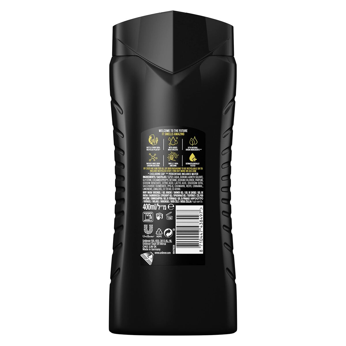 Gel douche Axe AXE CUIR & COOKIES 400 ml-4
