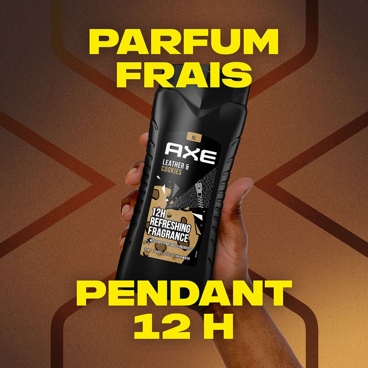 Gel douche Axe AXE CUIR & BISCUITS 400 ml-3