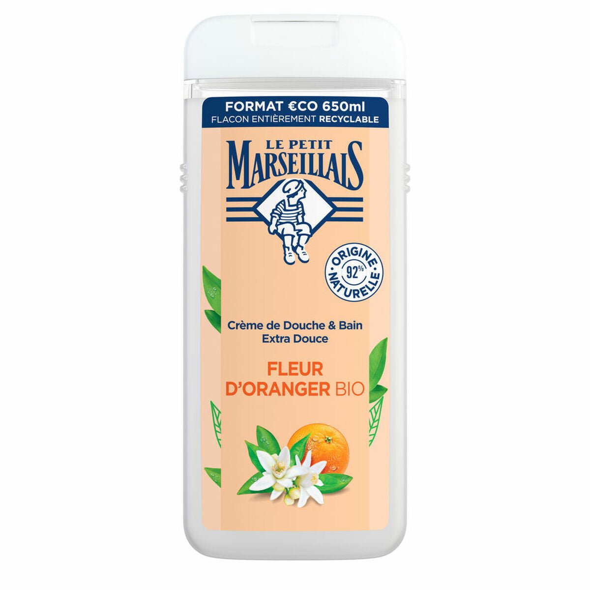 Shower Gel Le Petit Marseillais flor de azahar 650 ml - Cosmova