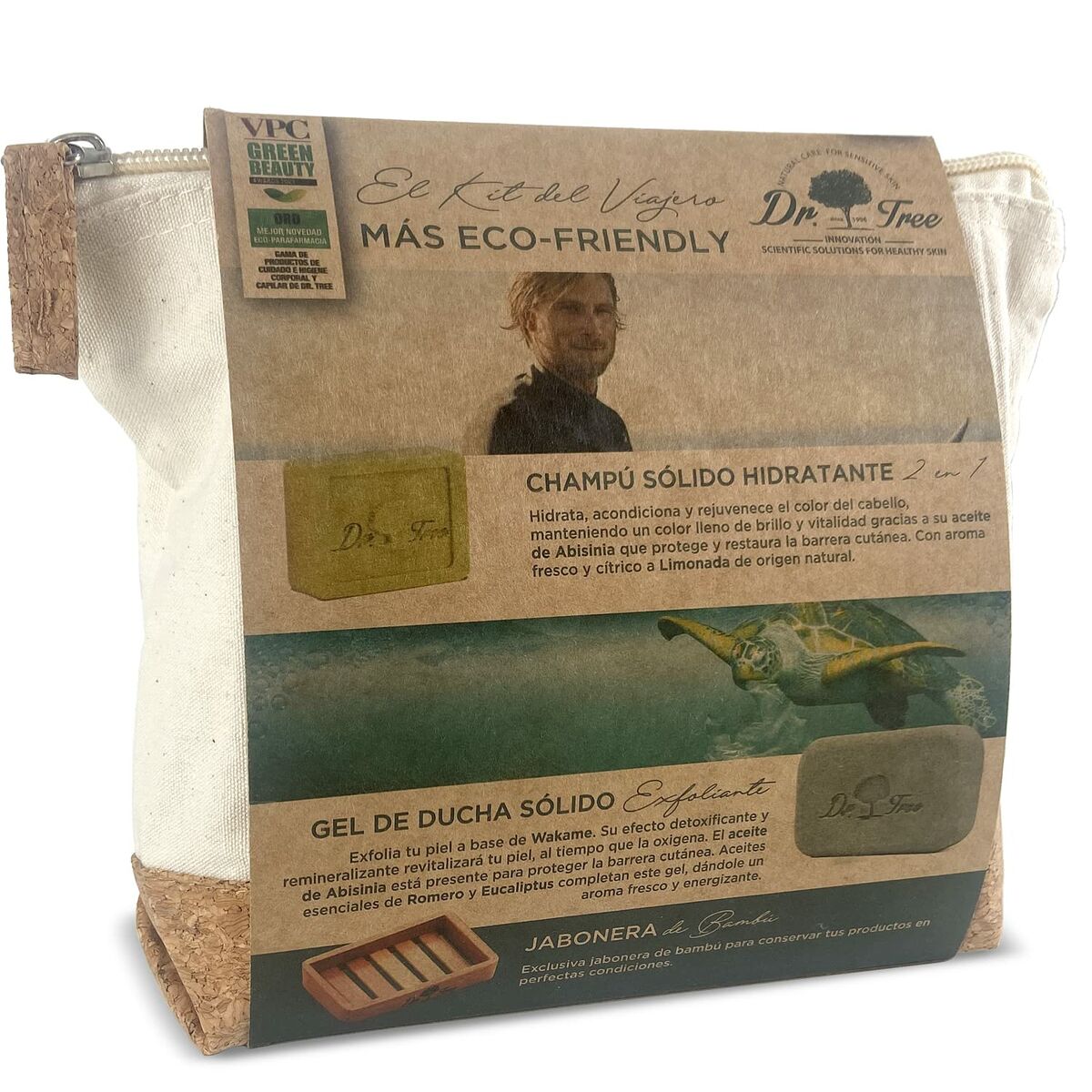 Shower Set Dr. Tree The traveler's kit Sensitive skin 4 Pieces - Cosmova