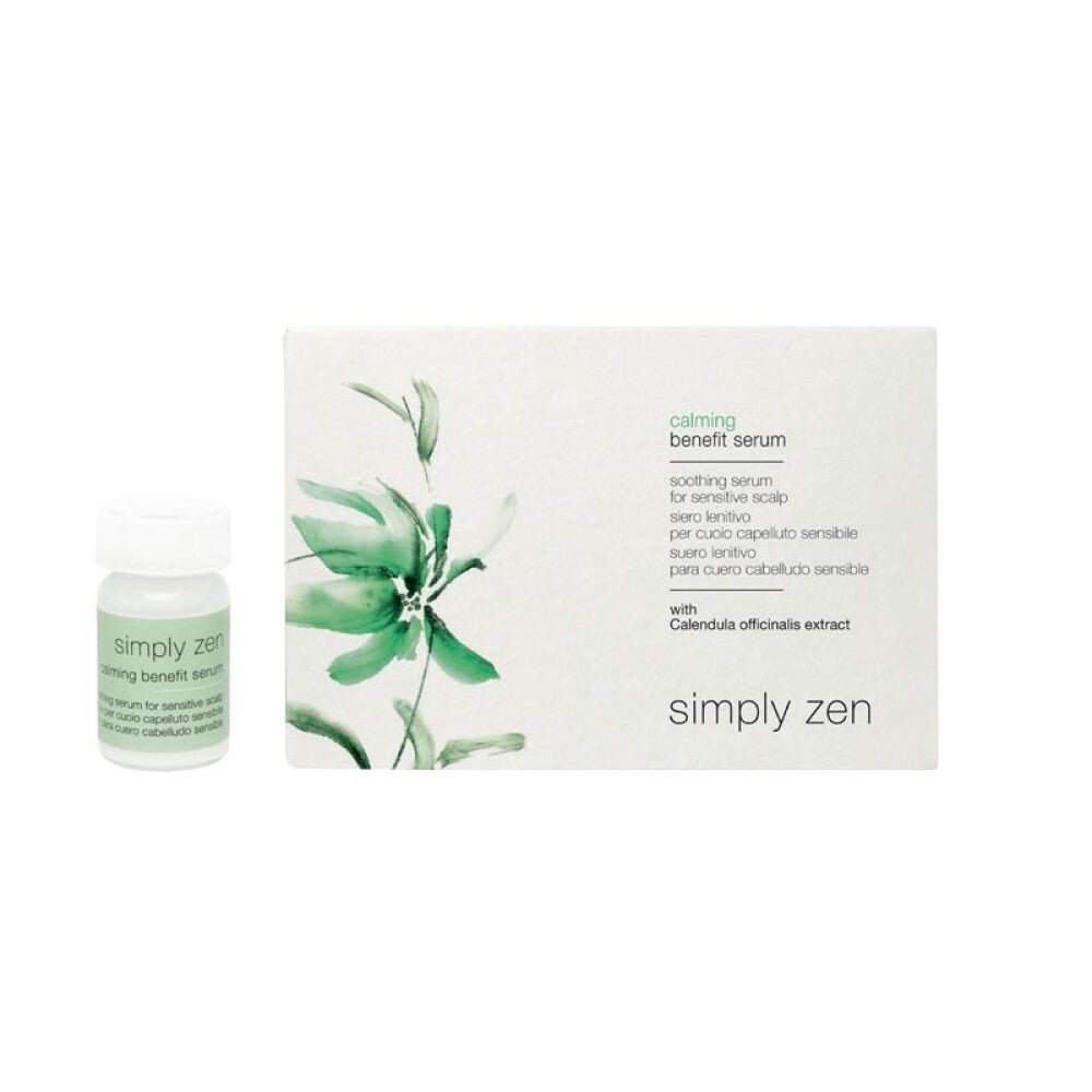 Simply Zen, Calming, Siero per trattamento del cuoio capelluto senza risciacquo, Per calmare, 12x, 5 ml - Cosmova
