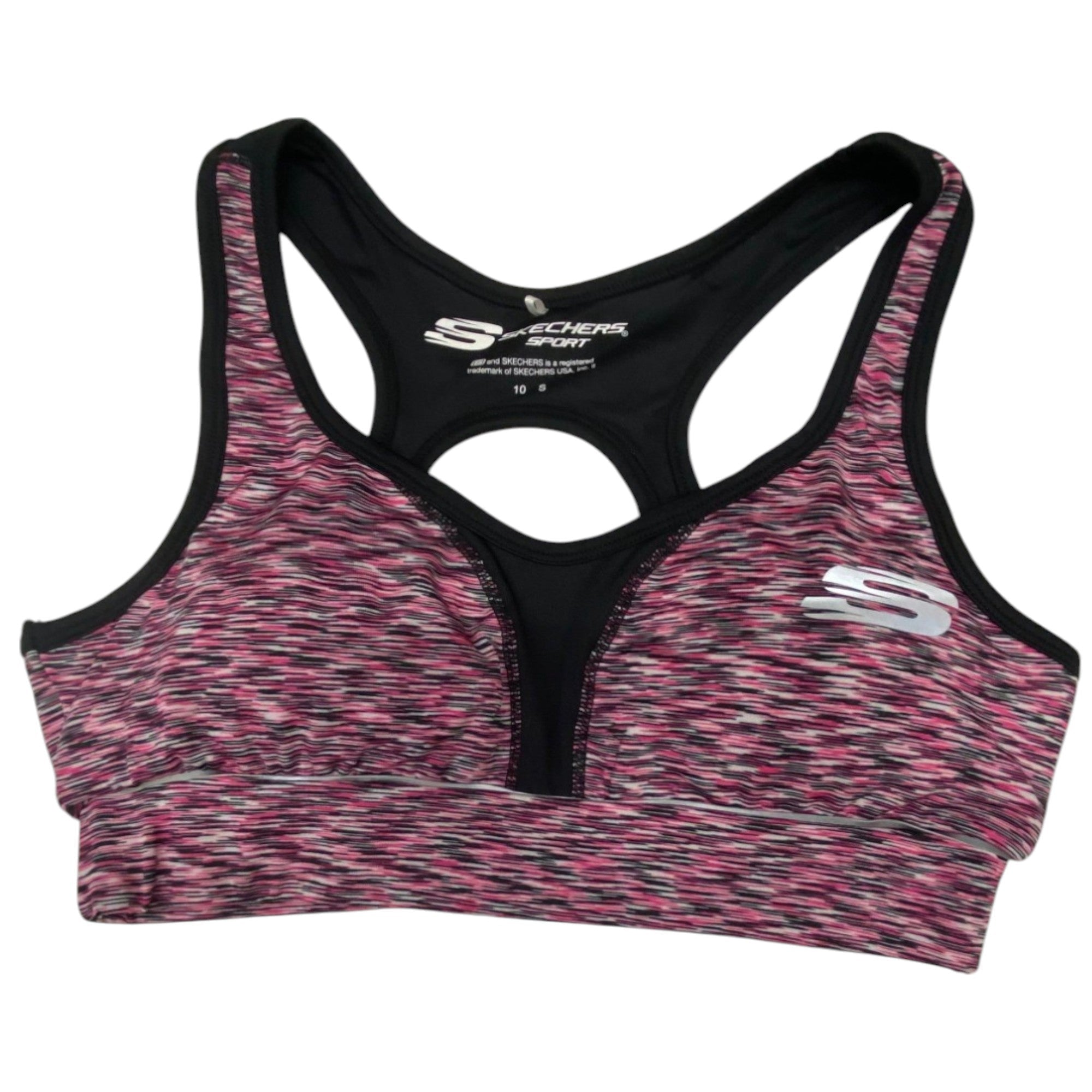 Skechers, Erinlined, Reggiseno sintetico da donna sportivo, Magenta, Per le donne, Taglia 10 - Cosmova