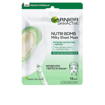 SKINACTIVE NUTRI BOMB maschera viso nutritiva reparadora 1 pz